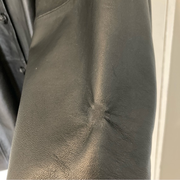 Vintage 90s Avenue Blazer Style Leather Jacket - Picture 12 of 13